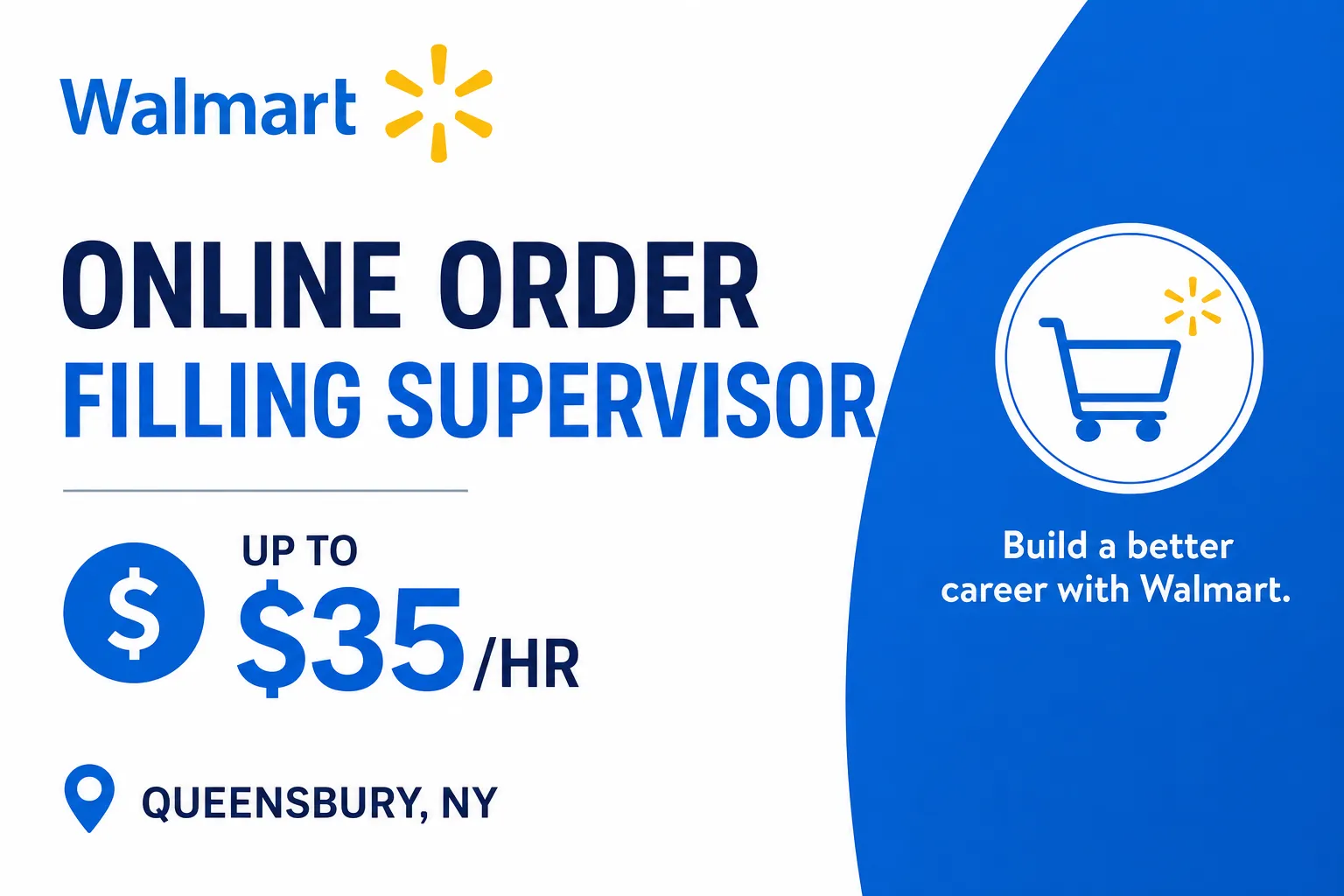 Walmart Online Order Filling Supervisor job