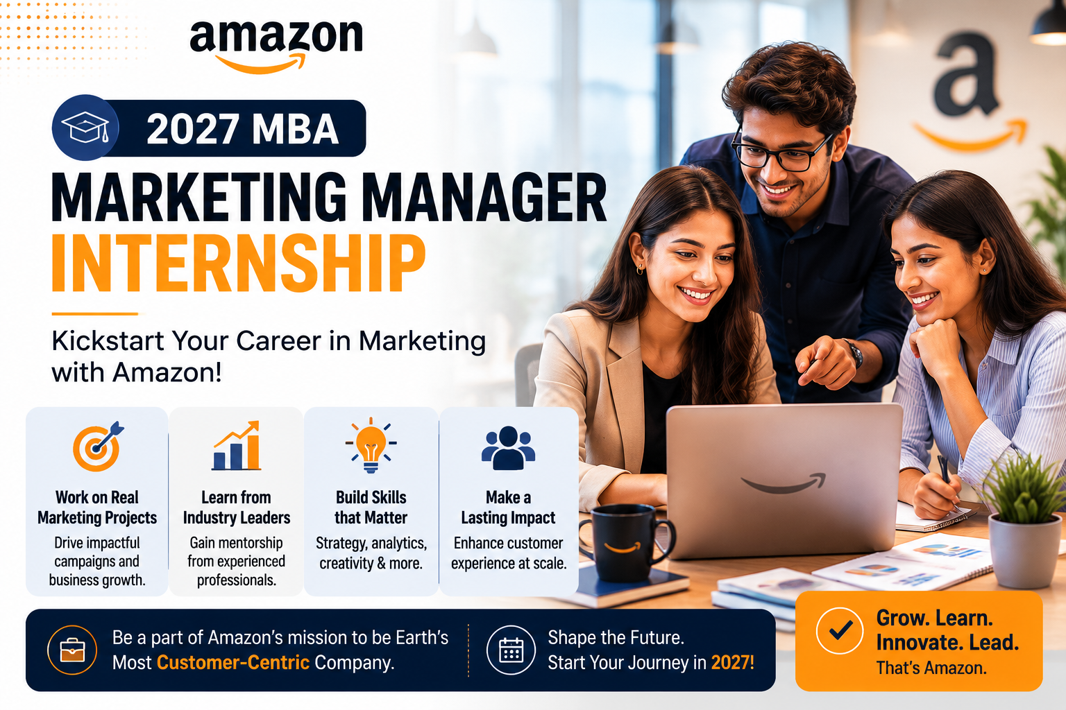Amazon MBA Marketing Manager Internship 2027