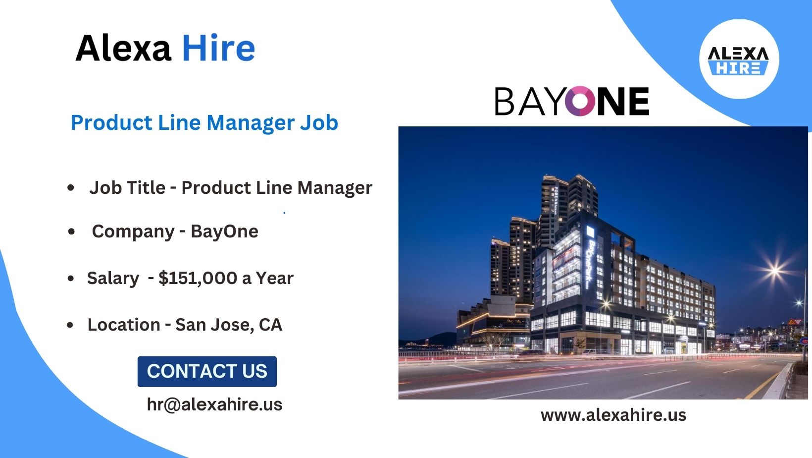 Product Line Manager Job at BayOne Apply Right Now