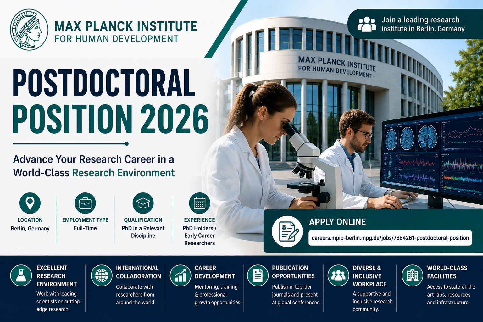 Postdoctoral Position 2026 | Max Planck Institute for Human Development | Apply Online