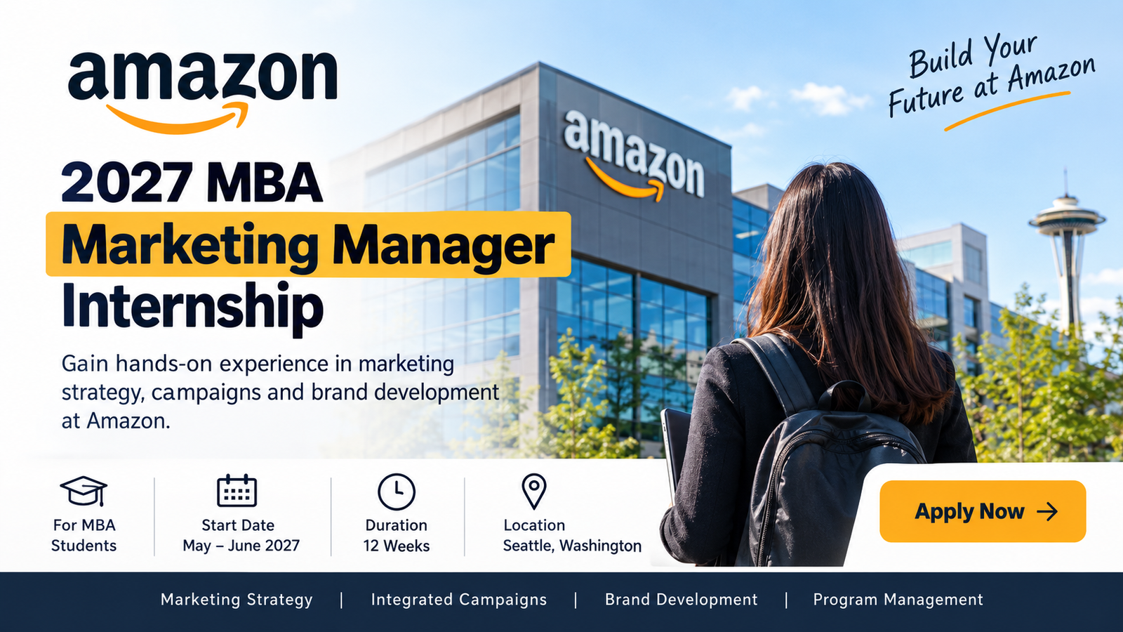 Amazon 2027 MBA Marketing Manager Internship|USA